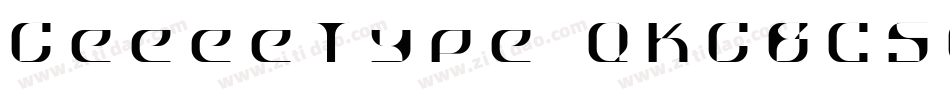 GeeeeType-QKGBCS01 R字体转换
